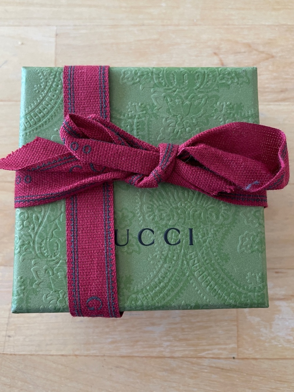 Gucci embossed green box (empty)